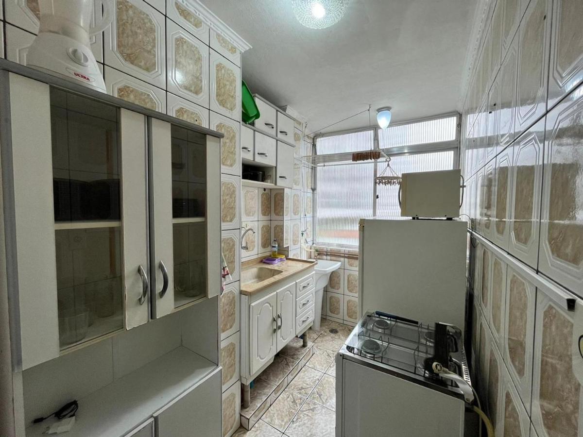 Sala living próximo a praia Appartamento Santos  Esterno foto